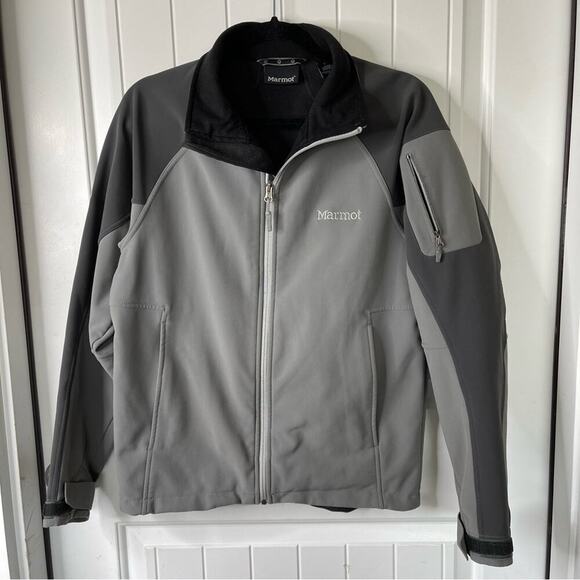 Marmot gray Gravity softshell windproof jacket size small men’s - Picture 1 of 5